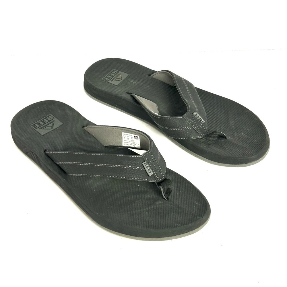 Reef Element TQT Flip Flops Sandal Black Bottle Opener Mens Size 14 Beach Casual